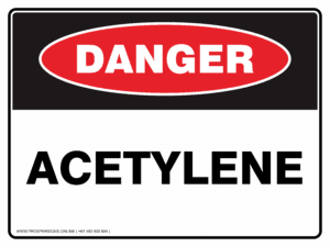 Danger Sign - ACETYLENE