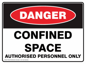 Danger Sign - CONFINED SPACE AUTHORISED PERSONNEL ONLY