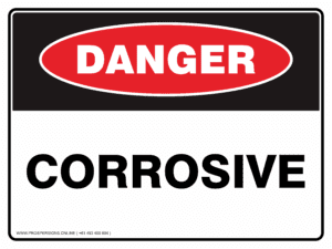 Danger Sign - CORROSIVE