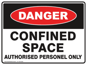 Danger Sign - CONFINED SPACE AUTHORISED PERSONEL ONLY