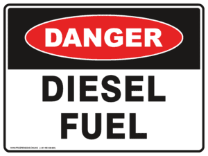 Danger Sign - DIESEL FUEL