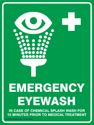 Emergency Signs - EMERGENCY EYEWASH