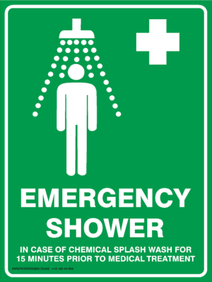 Emergency Signs - EMERGENCY SHOWER