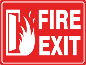 Fire Safety Signs - FIRE EXIT B