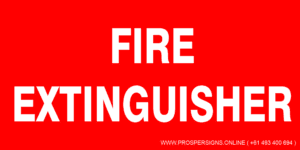 Fire Safety Signs - FIRE EXTINGUISHER