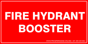 Fire Safety Signs - FIRE HYDRANT BOOSTER