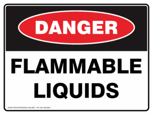 Danger Sign - FLAMMABLE LIQUIDS